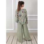 Conjunto Pamela Linho Italiano Verde Militar