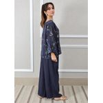 Conjunto Pamela Linho Italiano Azul Marinho 