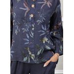 Conjunto Pamela Linho Italiano Azul Marinho 