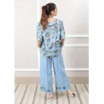 Conjunto Carla Linho Italiano Azul Jeans