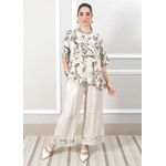 Conjunto Carla Linho Italiano Bege