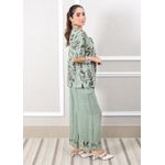 Conjunto Carla Linho Italiano Verde Menta