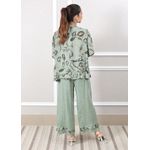 Conjunto Carla Linho Italiano Verde Menta