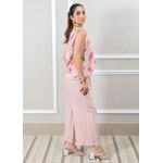 Conjunto Rebeca Linho Italiano Rosa Bebe