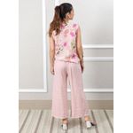 Conjunto Rebeca Linho Italiano Rosa Bebe