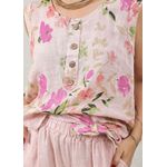 Conjunto Rebeca Linho Italiano Rosa Bebe