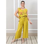 Conjunto Rebeca Linho Italiano Mostarda 