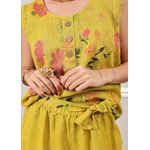 Conjunto Rebeca Linho Italiano Mostarda 