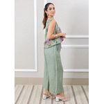 Conjunto Rebeca Linho Italiano Verde Menta