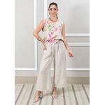 Conjunto Rebeca Linho Italiano Bege