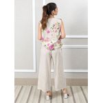 Conjunto Rebeca Linho Italiano Bege
