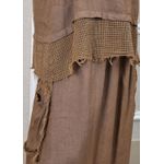 Conjunto Solange Linho Italiano Caramelo