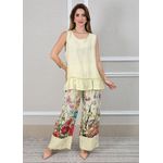 Conjunto Catarina Linho Italiano Amarelo 