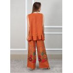 Conjunto Catarina Linho Italiano Terracota 