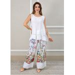 Conjunto Catarina Linho Italiano Branco