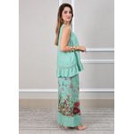 Conjunto Catarina Linho Italiano Verde Àgua 