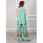 Conjunto Catarina Linho Italiano Verde Àgua 