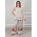 Conjunto Catarina Linho Italiano Bege