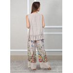 Conjunto Catarina Linho Italiano Bege