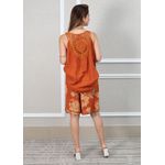 Conjunto Livia Linho Italiano Terracota