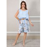 Conjunto Livia Linho Italiano Azul Bebe
