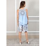 Conjunto Livia Linho Italiano Azul Bebe