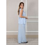 Conjunto Manuela Linho Italiano Azul Bebe