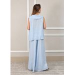 Conjunto Manuela Linho Italiano Azul Bebe
