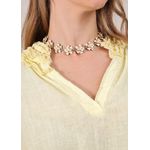 Conjunto Fabi Linho Italiano Amarelo