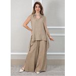 Conjunto Fabi Linho Italiano Cappuccino