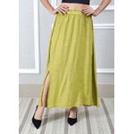 Saia Melissa Linho Italiano Verde Pistache