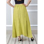 Saia Melissa Linho Italiano Verde Pistache