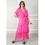 Vestido Stella Seda Italiana Pink .