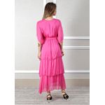 Vestido Stella Seda Italiana Pink .