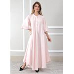 Tunica Nora Linho Italiano Rosa Bebe .