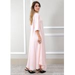 Tunica Nora Linho Italiano Rosa Bebe .