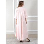 Tunica Nora Linho Italiano Rosa Bebe .