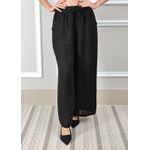 Calça Heloisa Linho Italiano Preta