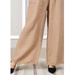 Calça Heloisa Linho Italiano Caramelo