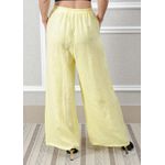 Calça Heloisa Linho Italiano Amarelo