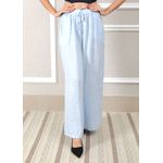 Calça Heloisa Linho Italiano Azul Bebe