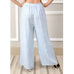 Calça Heloisa Linho Italiano Azul Bebe