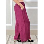 Calça Heloisa Linho Italiano Bordô