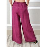 Calça Heloisa Linho Italiano Bordô