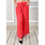 Calça Heloisa Linho Italiano Vermelho