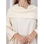 Vestido Tamara Linho Italiano Off White .