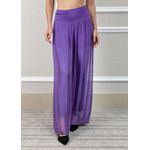 Calça Louise Seda Italiana Roxo
