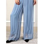 Calça Louise Seda Italiana Azul Jeans