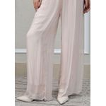 Calça Louise Seda Italiana Rosa Bebe