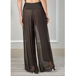 Calça Louise Seda Italiana Marrom